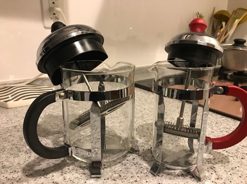 コーヒープレスbodum(ボダム)を使ってます